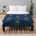 Plush Blanket featuring the Miraculous Medal and Imagery of the Virgin Mary