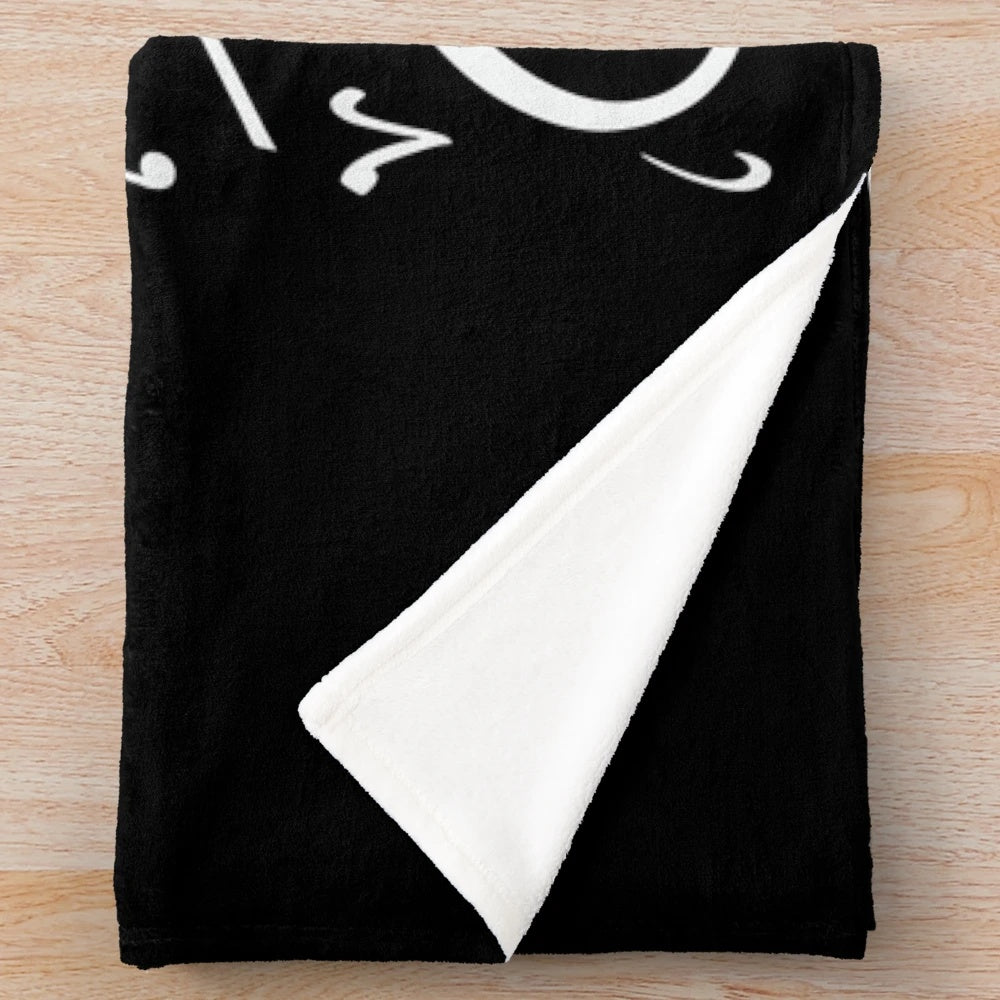 Plush blanket featuring Palestinian kufiya map and Arabic calligraphy design