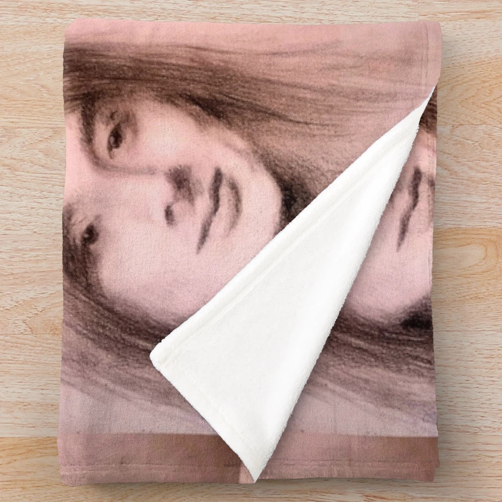 Soft plush blanket featuring a portrait of Journey singer Steve Perry