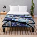 Rimuru Tempest plush blanket with manga panel inspired art design