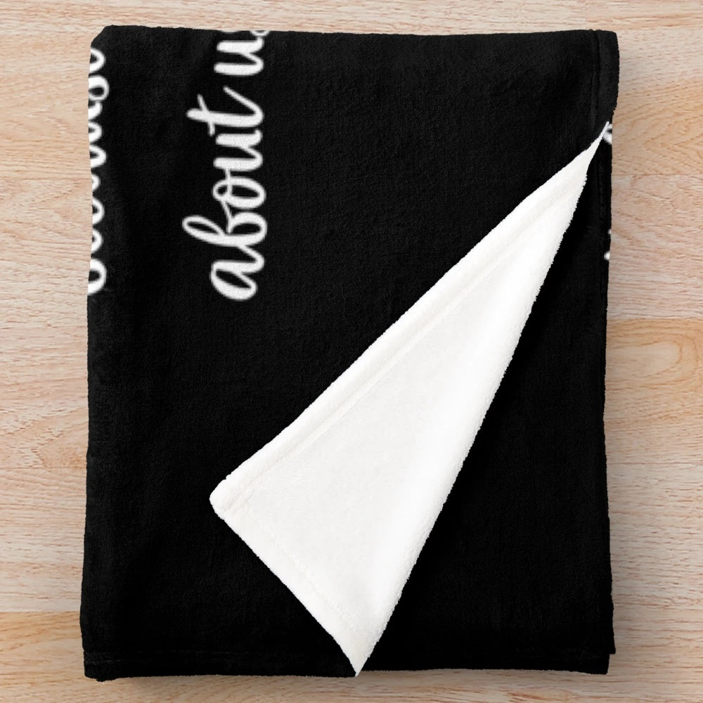 Cozy plush blanket featuring a quote from the book Keeper of the Lost Cities