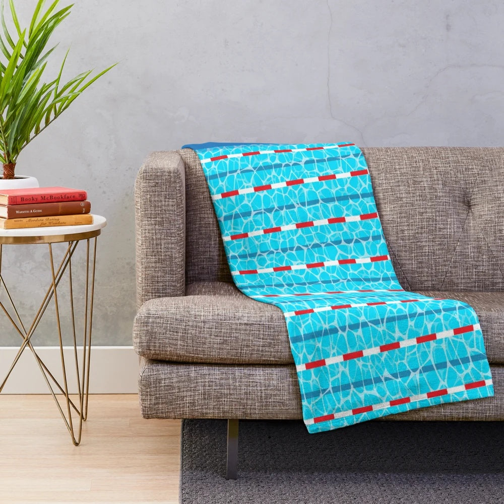 Swimming Pool Plush Blanket