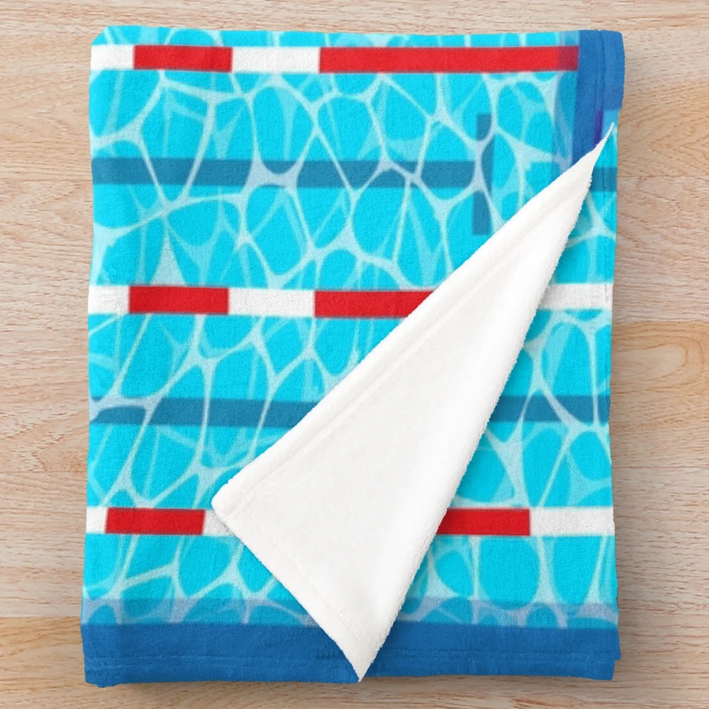 Swimming Pool Plush Blanket