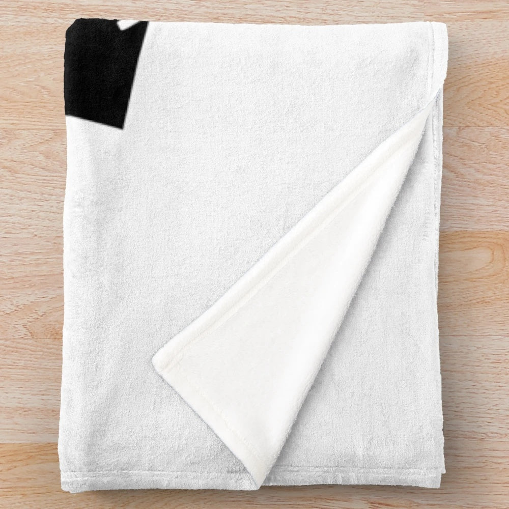 Blink 182 inspired plush blanket with the band's name and imagery