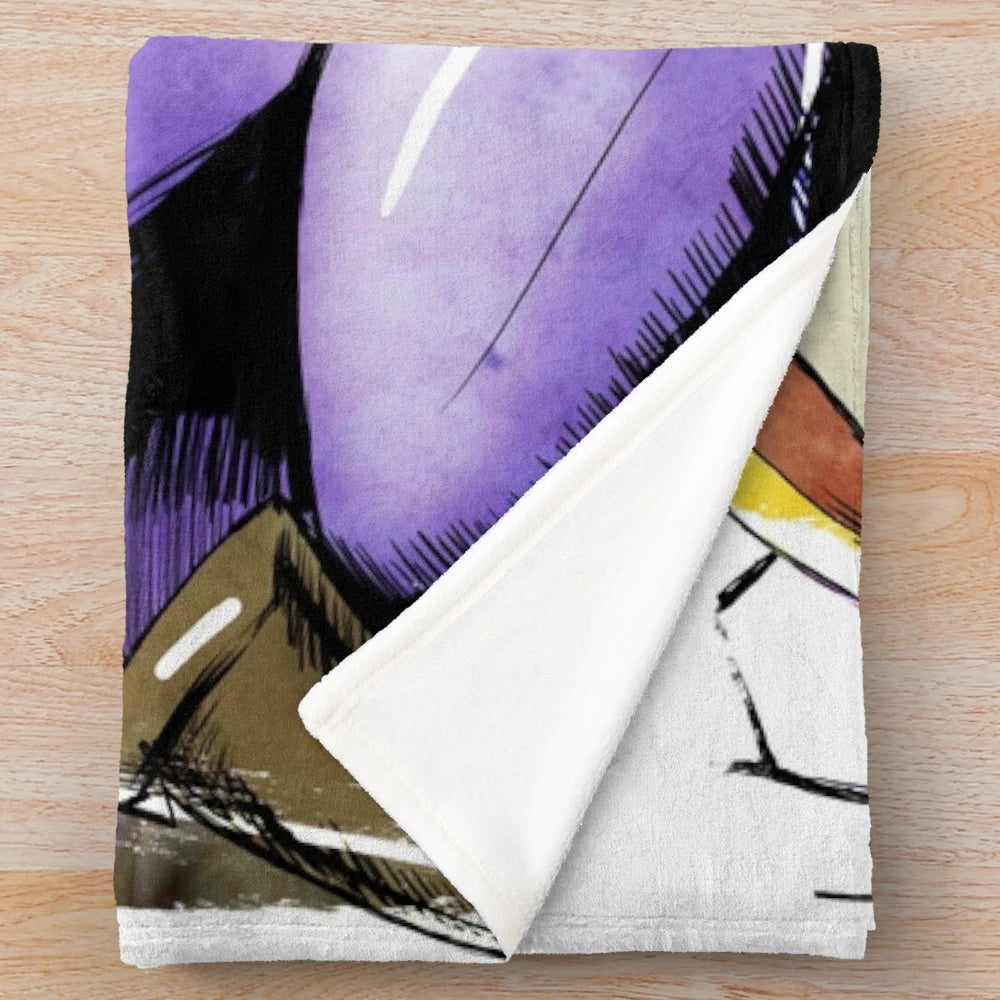 Plush blanket featuring Captain Falcon from the F-Zero video game series