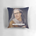Soft decorative pillow featuring the likeness of TV personality and journalist John Oliver