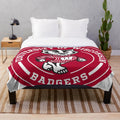 UW Madison Plush Blanket with Circle Logo