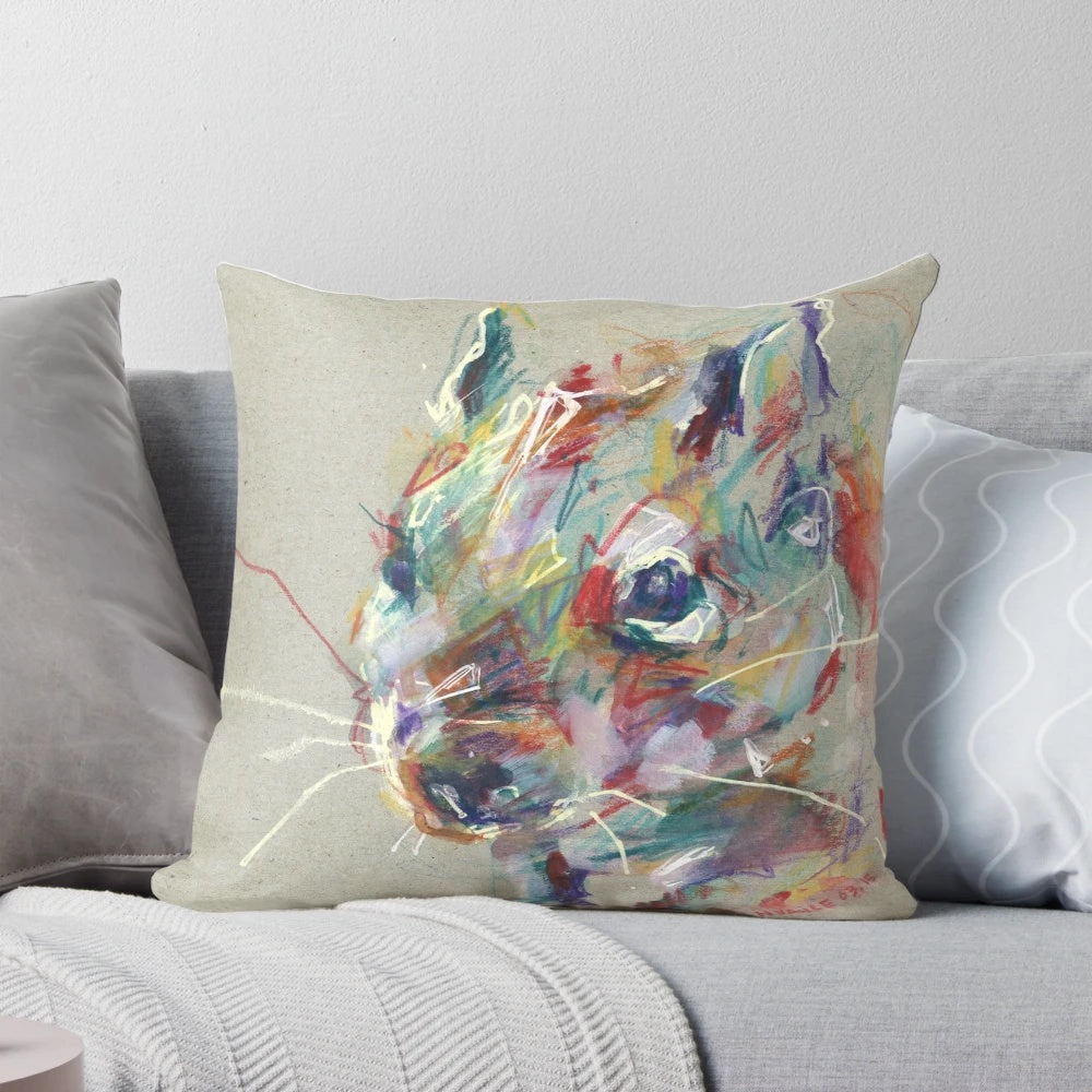 Soft and cuddly degu pillow, perfect for your furry friend's nap time
