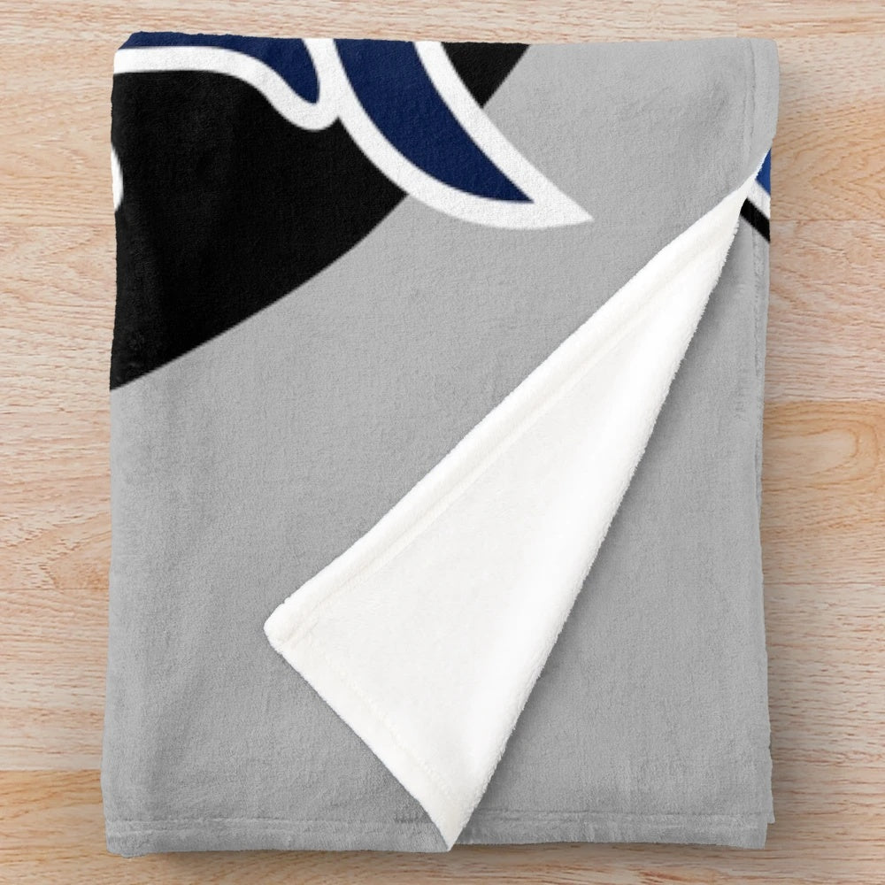 Detroit sports themed plush blanket