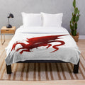 Plush dragon age origins blood dragon themed blanket