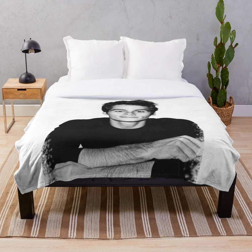 Dylan O'Brien Themed Plush Blanket - Inspired by Teen Wolf & The Maze Runner