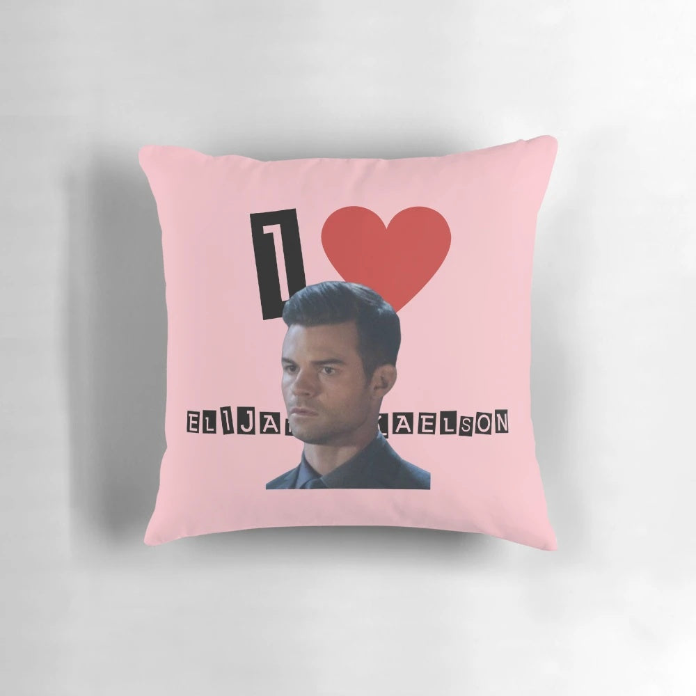 Soft, cuddly Elijah Mikaelson pillow, perfect for Vampire and The Originals fans