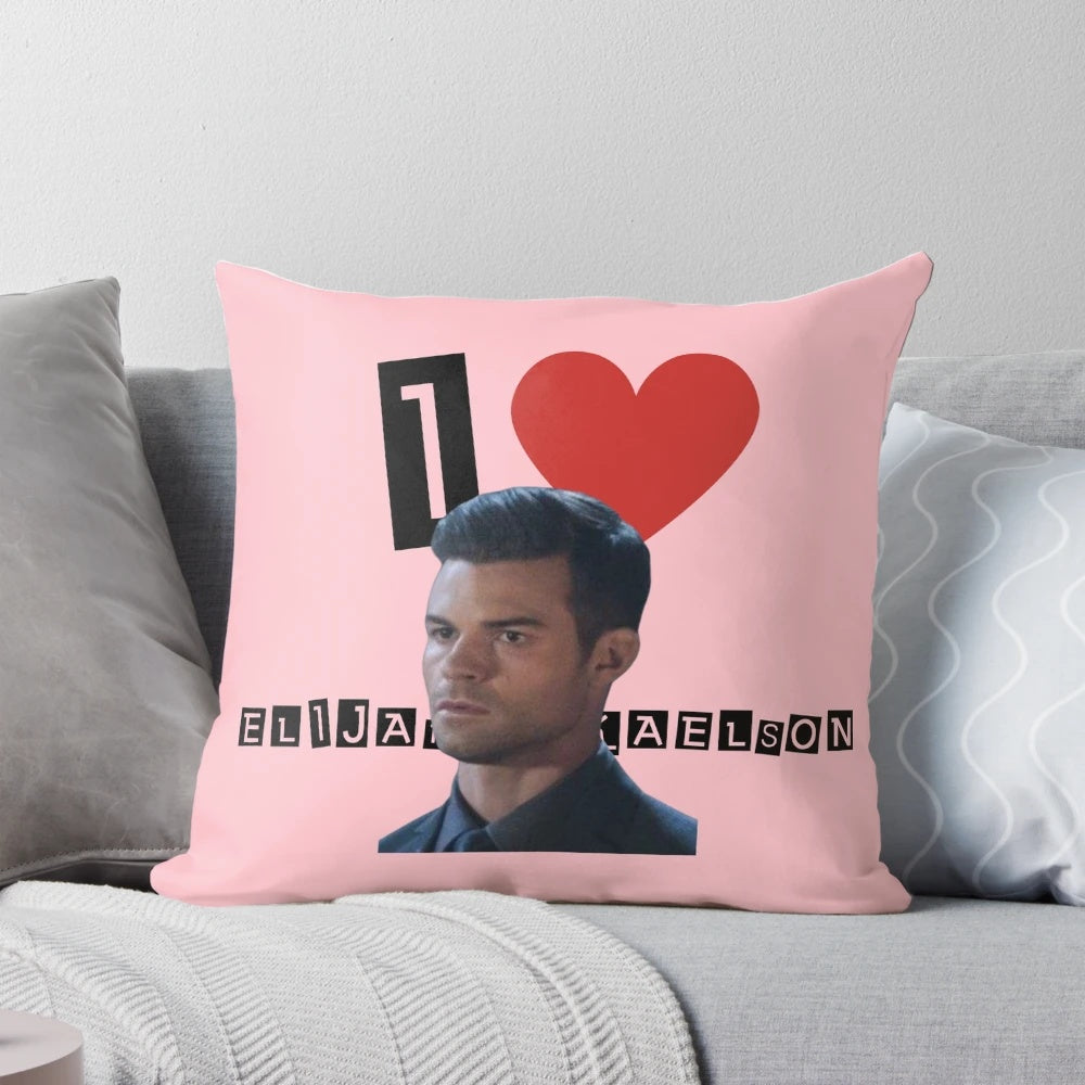 Soft, cuddly Elijah Mikaelson pillow, perfect for Vampire and The Originals fans