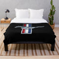 Ford Mustang logo plush blanket
