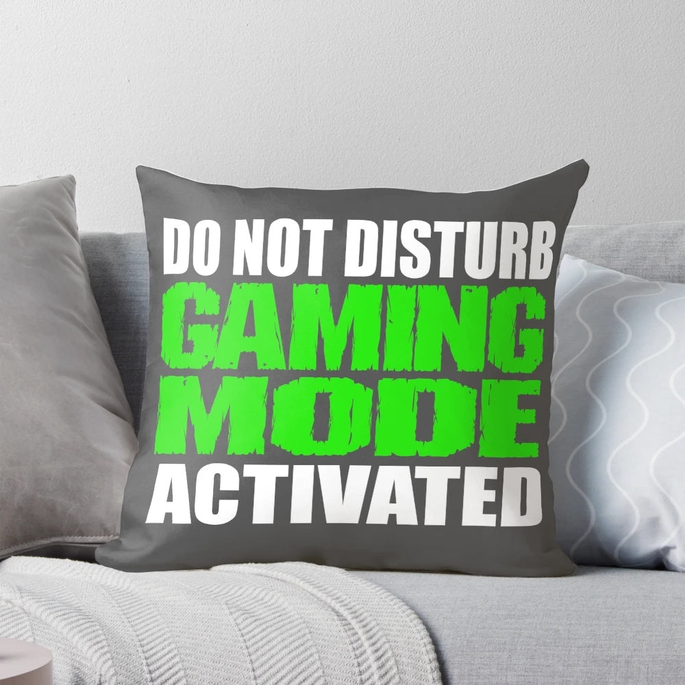 Plush gaming pillow with video game-inspired design