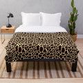 Plush giraffe inspired blanket with soft animal print design