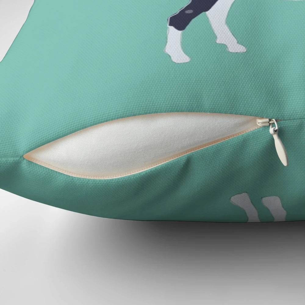Soft and cozy plush pillow featuring a stack of adorable goats