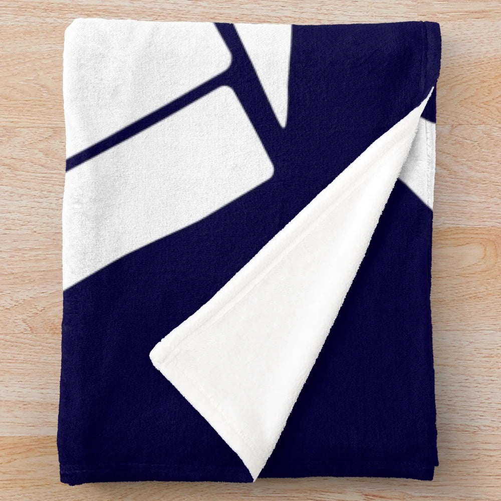 Plush blanket featuring gym-related imagery and text