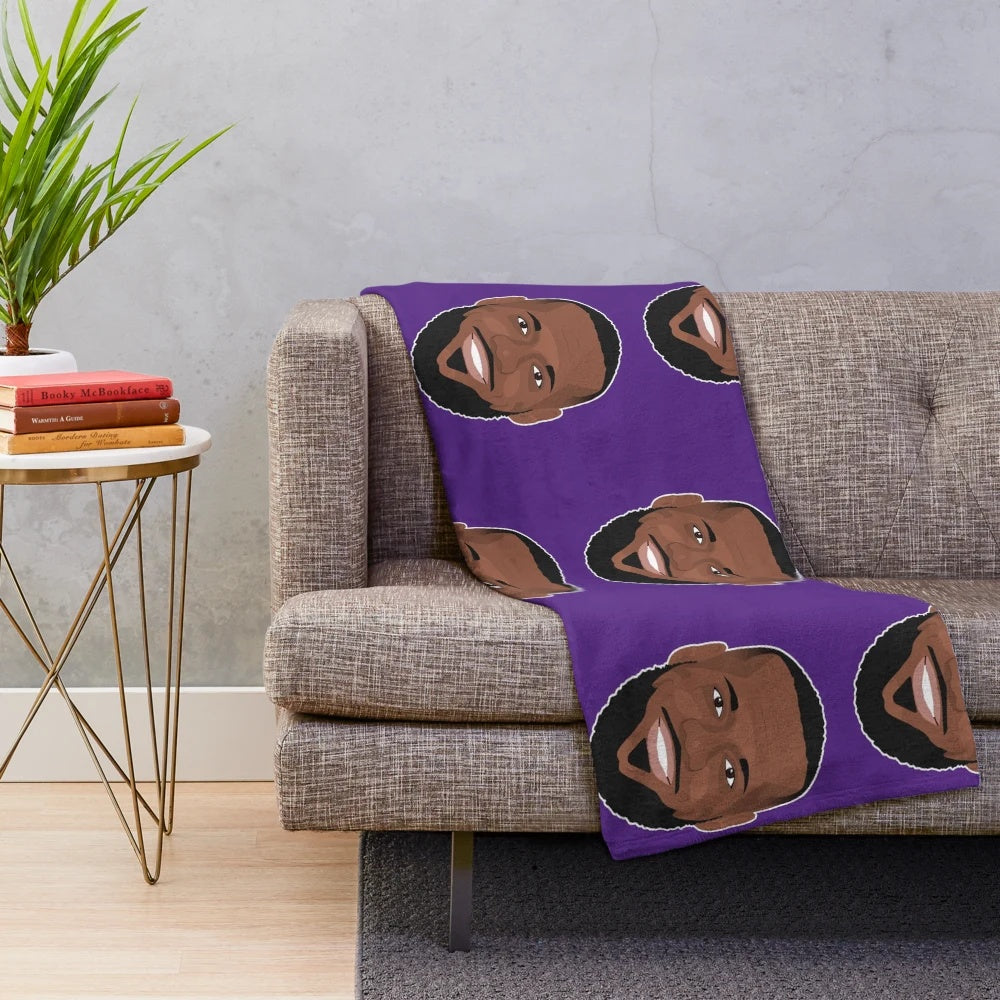 Plush Lebron James Inspired Blanket