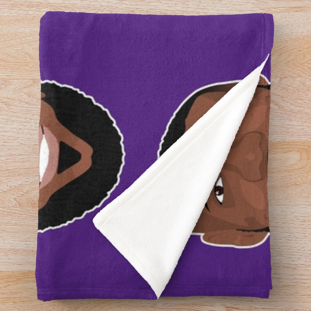 Plush Lebron James Inspired Blanket