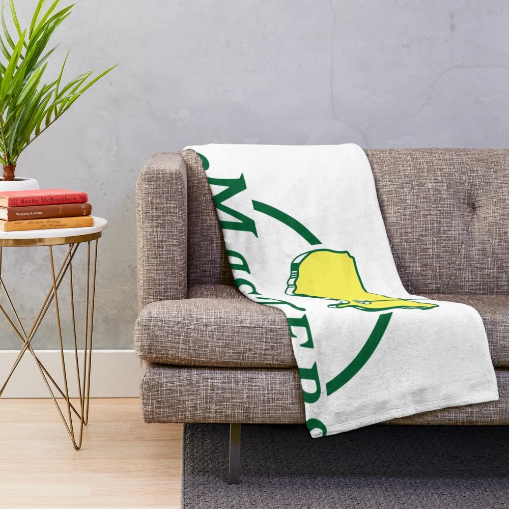 Masters Golf Plush Blanket with Tiger Woods and Augusta National