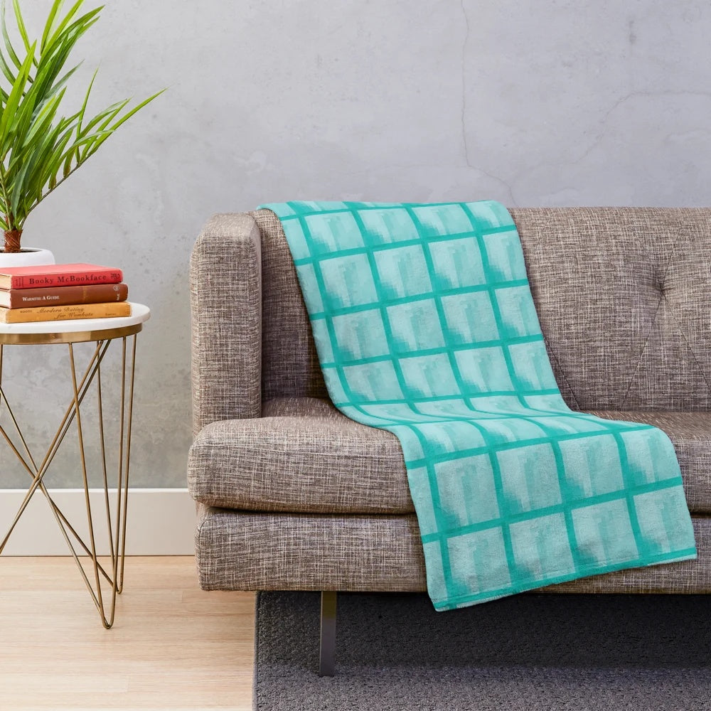 Minecraft Diamond Block Plush Blanket