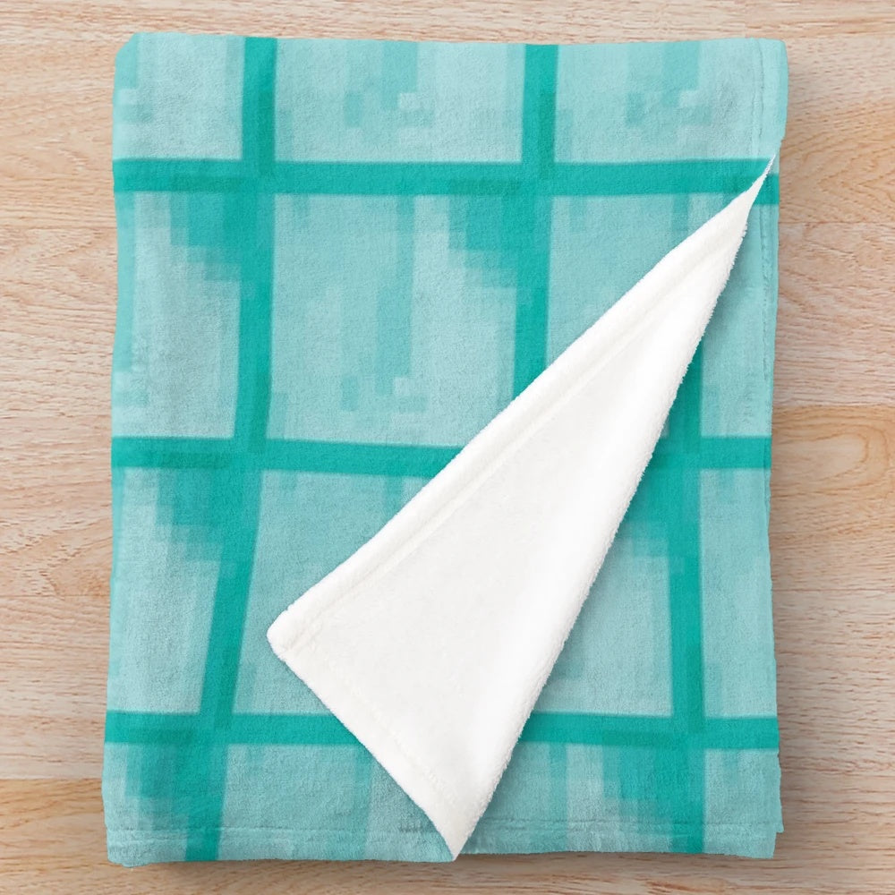 Minecraft Diamond Block Plush Blanket