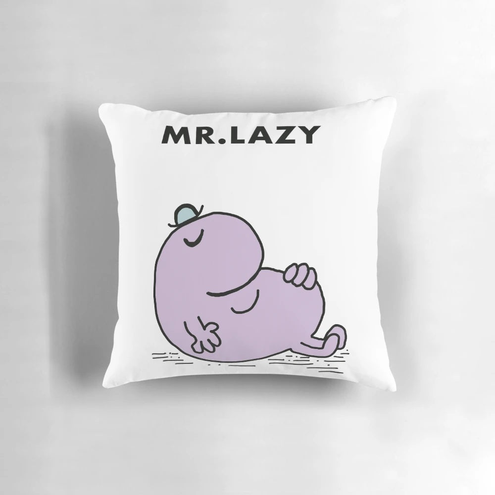 Soft and Cozy Mr Lazy Pillow from the Classic Mr Men Series