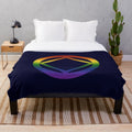 Plush Narcotics Anonymous Inspired Rainbow Pride Blanket