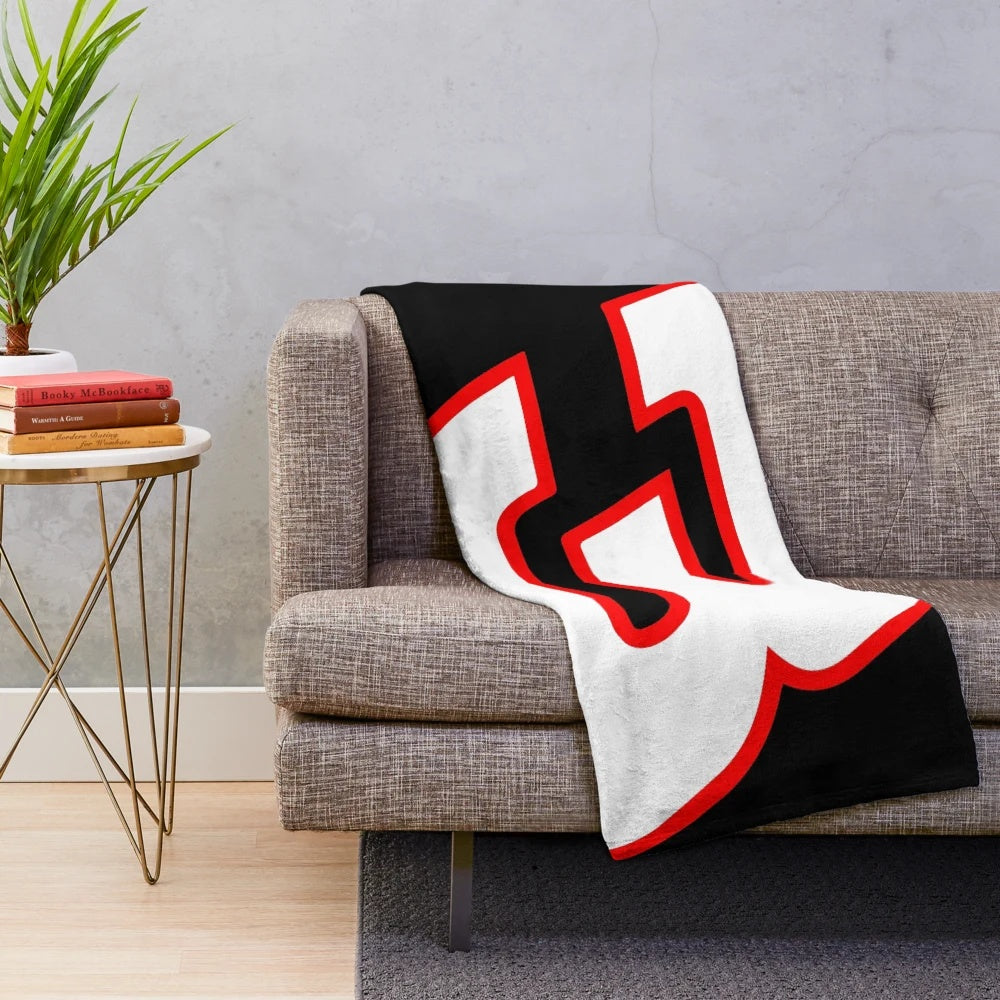 Plush nascar inspired blanket with number 3 design