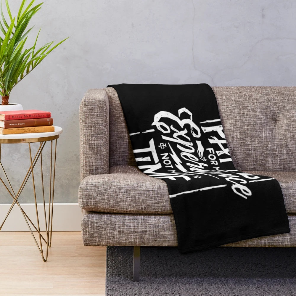 Plush occupations blanket featuring various career and profession icons
