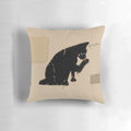 Soft, decorative pillow featuring a pirate flag with a cat skull design, inspired by the TV series "Our Flag Means Death"