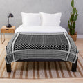 Soft plush blanket featuring a detailed palestine map and traditional keffiyeh pattern