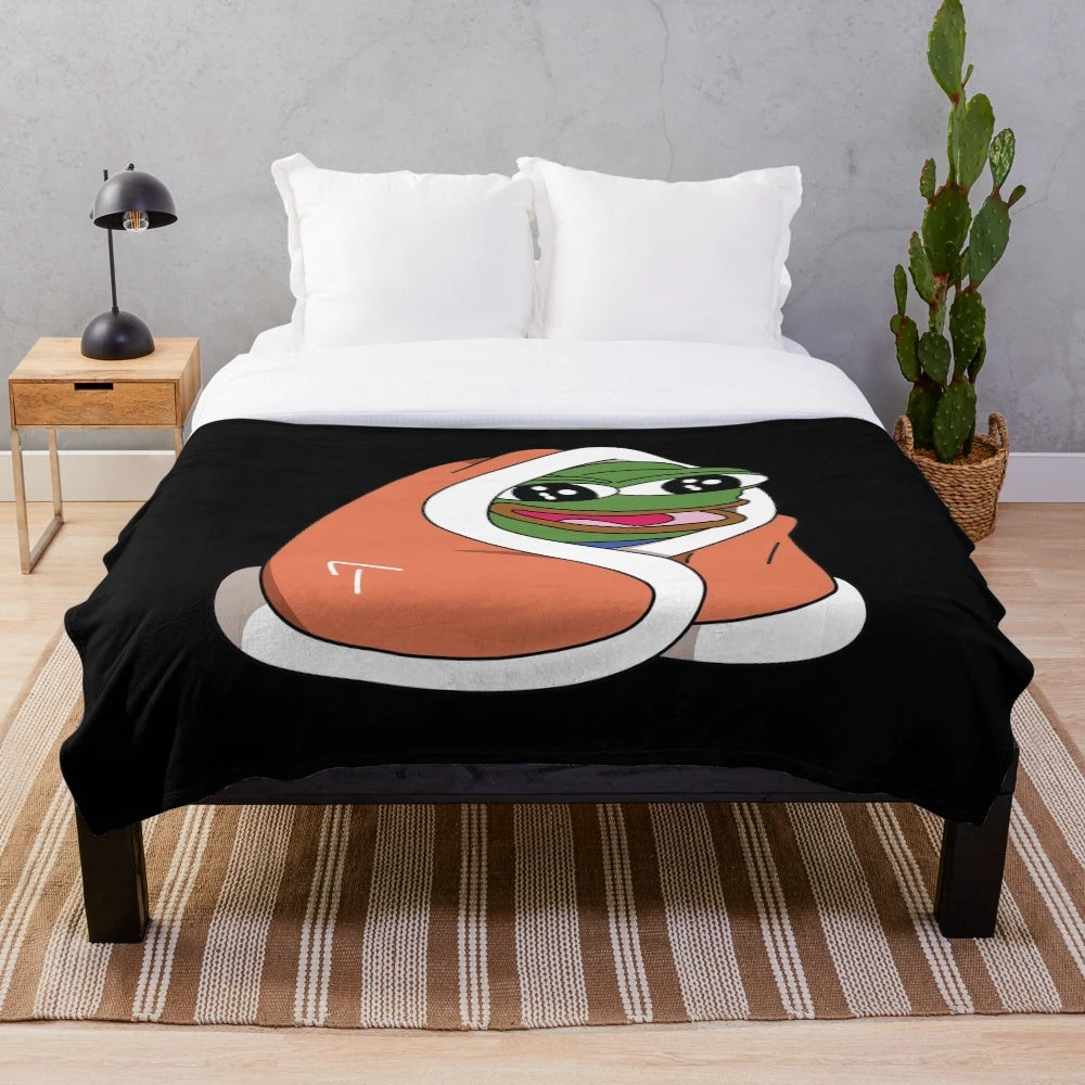 Plush Peepoblanket featuring popular Twitch emote
