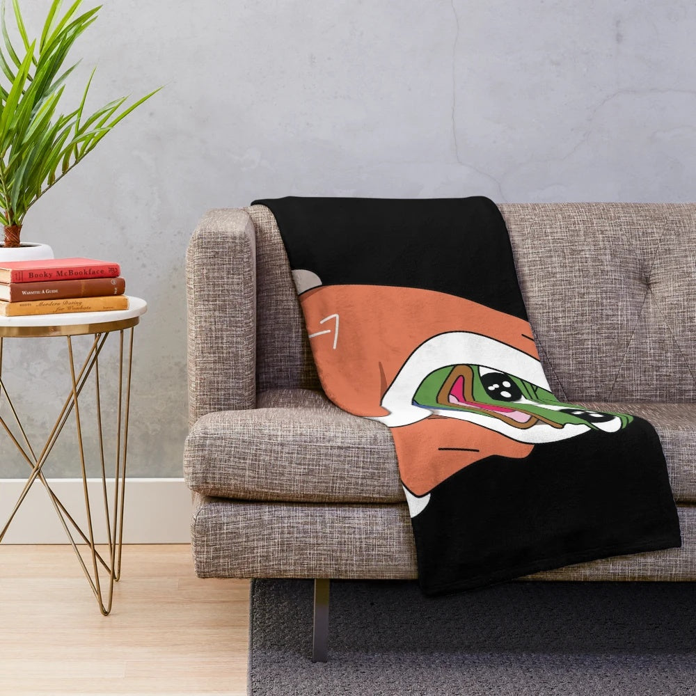 Plush Peepoblanket featuring popular Twitch emote