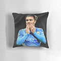 Soft and cozy pillow with image of English football player Jack Grealish