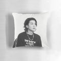 Soft, huggable pillow featuring the image of BTS member Suga, also known as Min Yoongi