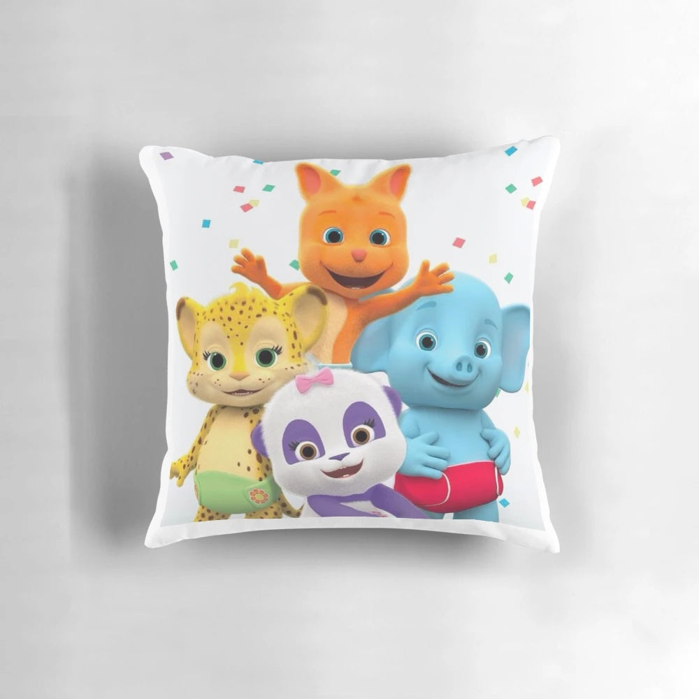 Plush pillow featuring characters from the educational kids TV show "Word Party"