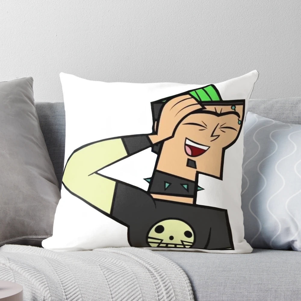 Soft, cuddly Duncan plush pillow from the popular cartoon TV series Total Drama Island