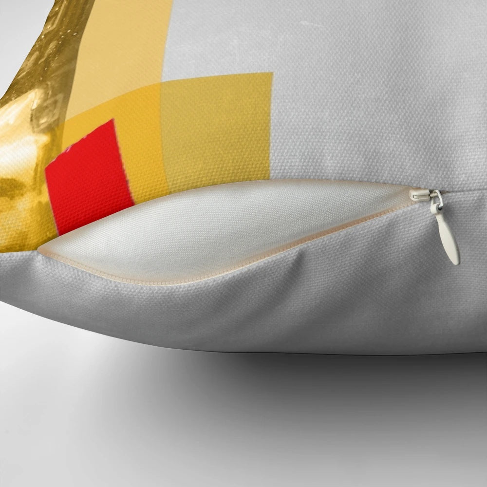 Soft pillow with a built-in rechargeable battery pack for electronics