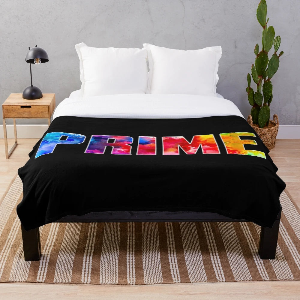 Prime sports-inspired plush blanket