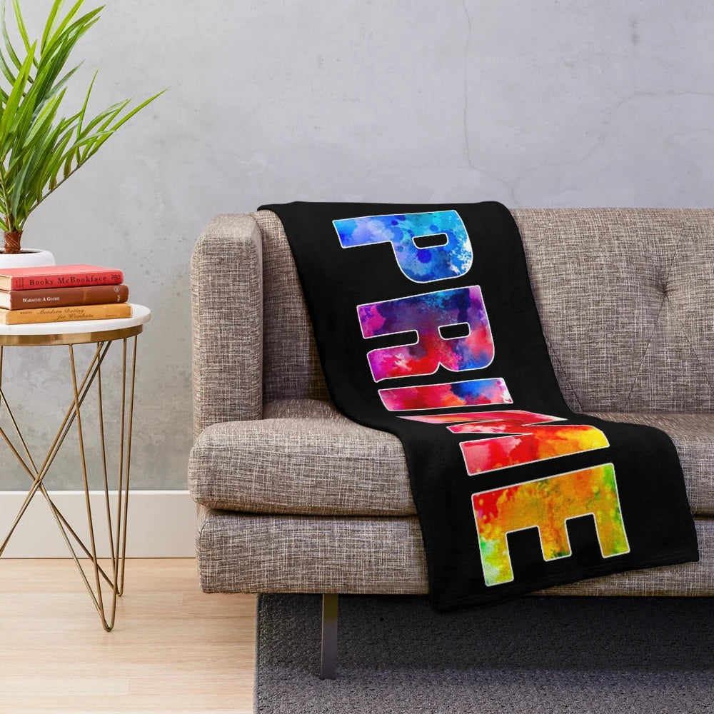 Prime sports-inspired plush blanket