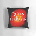 Queen of Terrasen themed pillow featuring Aelin Galathynius and Rowan Whitethorn from the Throne of Glass series by Sarah J. Maas