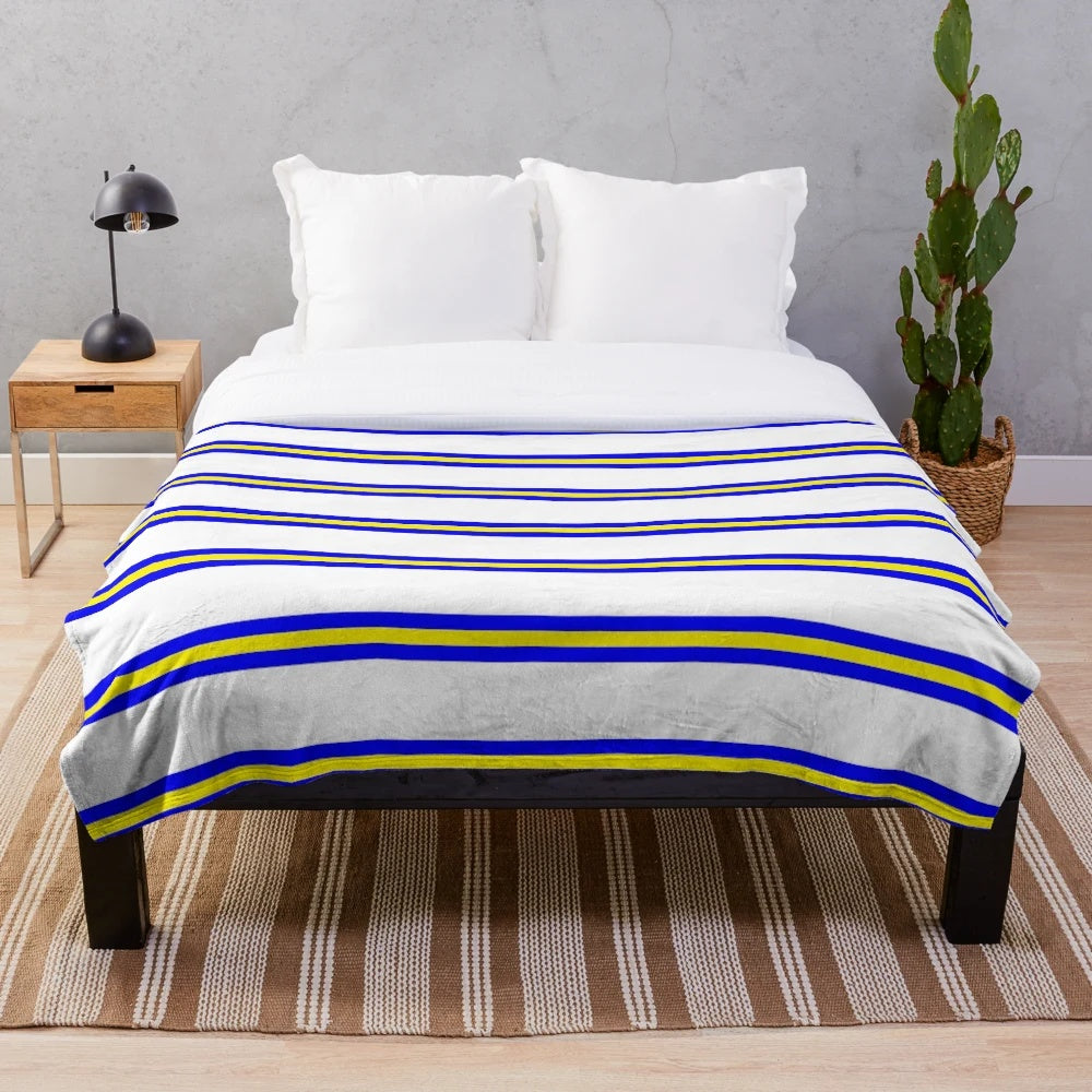 Revie Plush Blanket with Leeds United FC inspired design