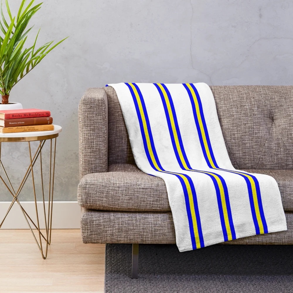 Revie Plush Blanket with Leeds United FC inspired design
