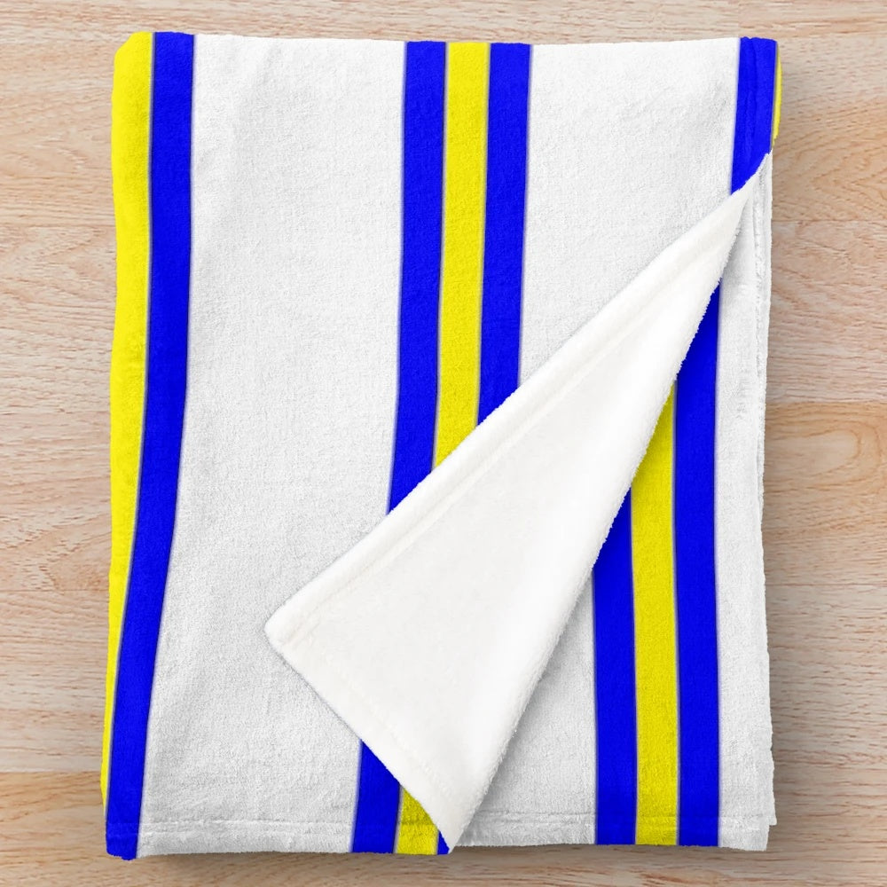Revie Plush Blanket with Leeds United FC inspired design