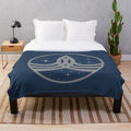 Orville Crest Plush Blanket featuring the Planetary Union logo