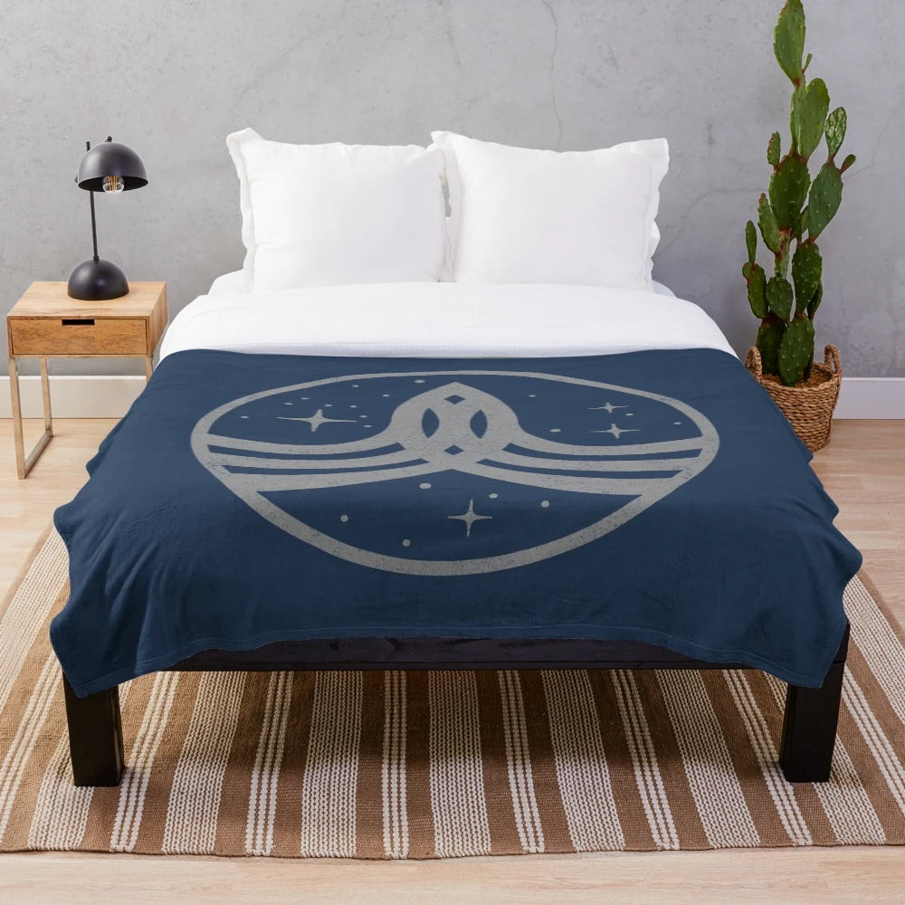 Orville Crest Plush Blanket featuring the Planetary Union logo