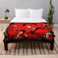 Plush blanket featuring scooter stunt graphics