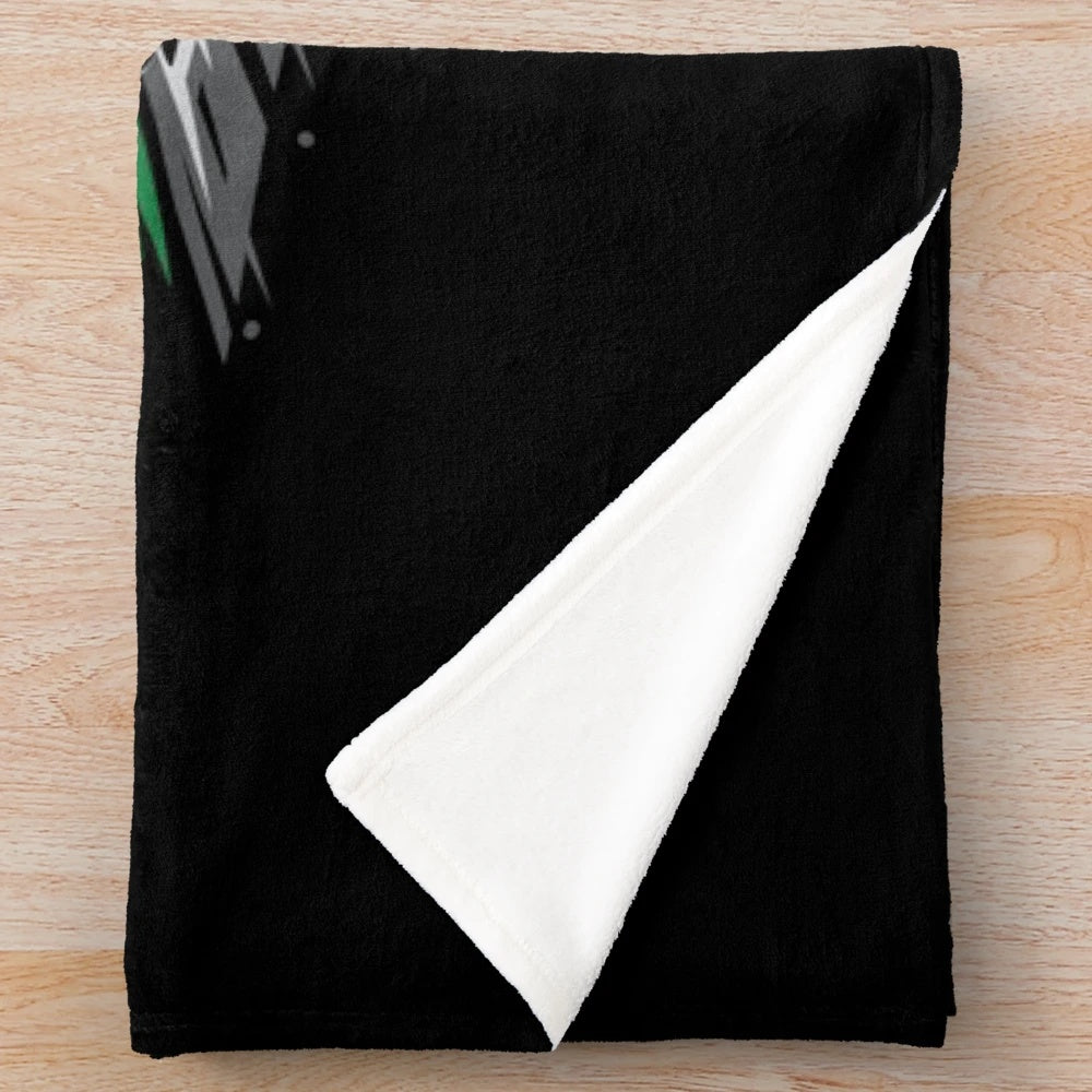 Plush Nissan Silvia S14 inspired blanket with drift car design